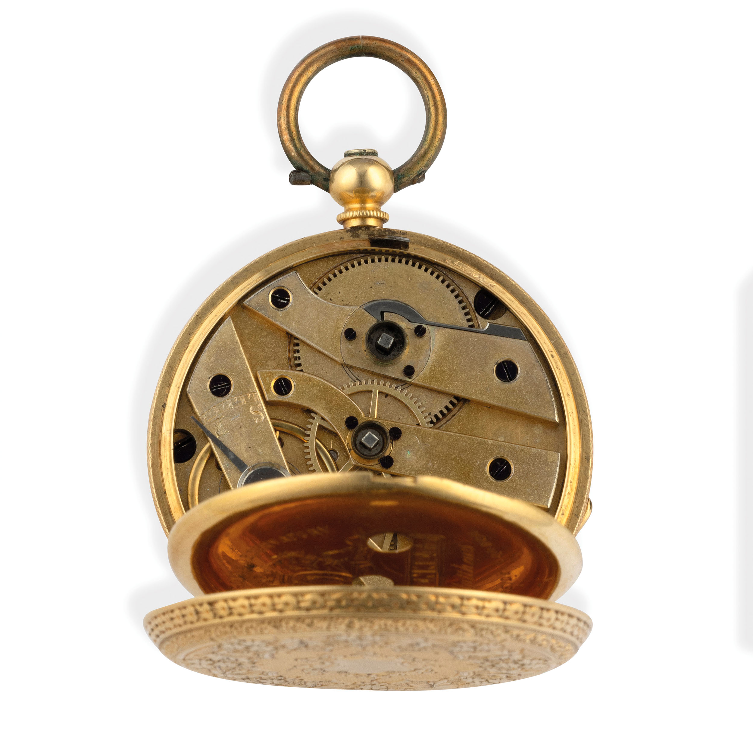 JOHN BENNETT, MAKER TO THE ROYAL OBSERVATORY, OROLOGIO DA TASCA IN ORO, LONDRA 1845 CIRCA - Image 4 of 5