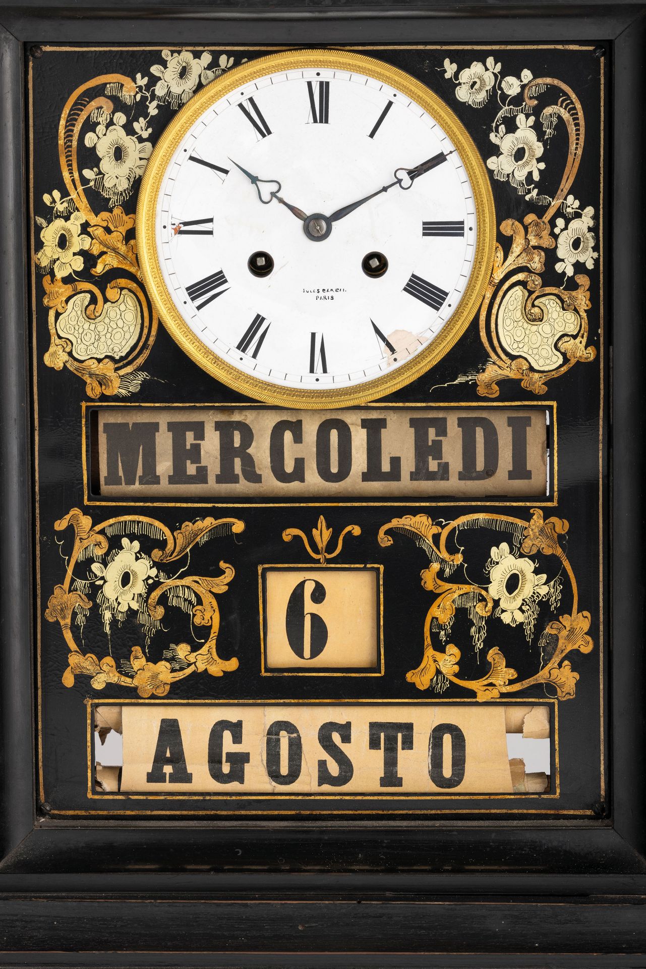 OROLOGIO DA UFFICIO CON CALENDARIO, ANTOINE REDIER FRANCIA 1849 - Image 2 of 6