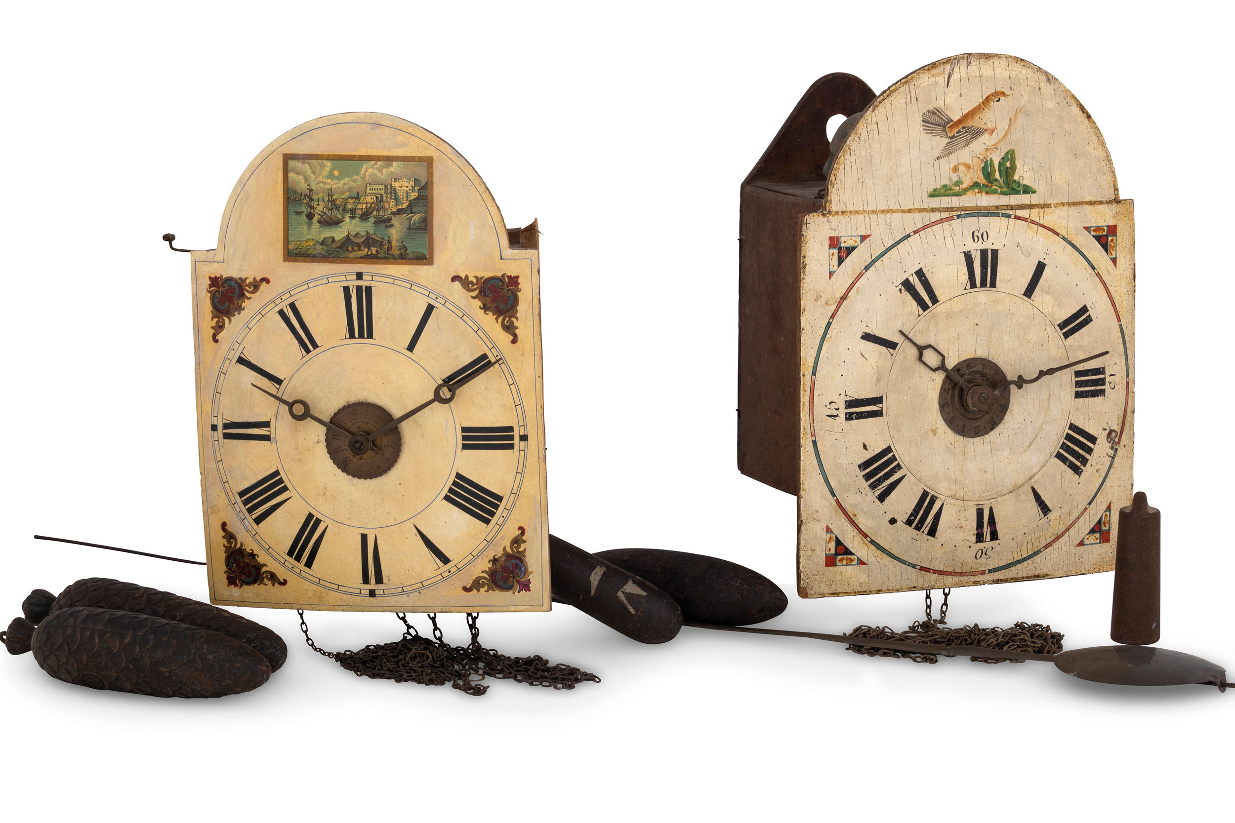 LOTTO COMPOSTO DA 2 OROLOGI A PENDOLO FORESTA NERA, GERMANIA 1860-70 CIRCA - Image 3 of 4