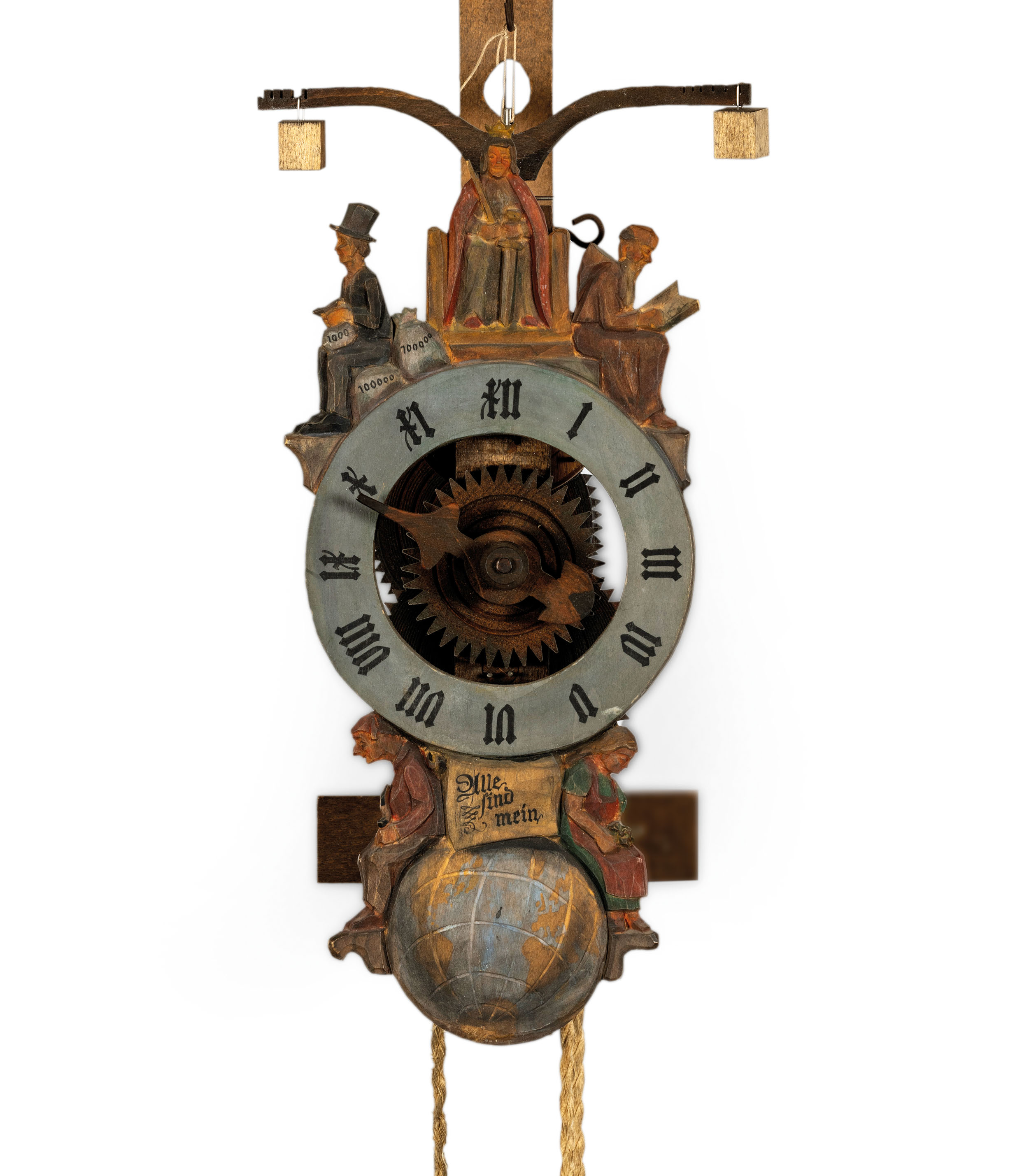 OROLOGIO FOLLIOT IN LEGNO, GERMANIA XX SECOLO - Image 2 of 3