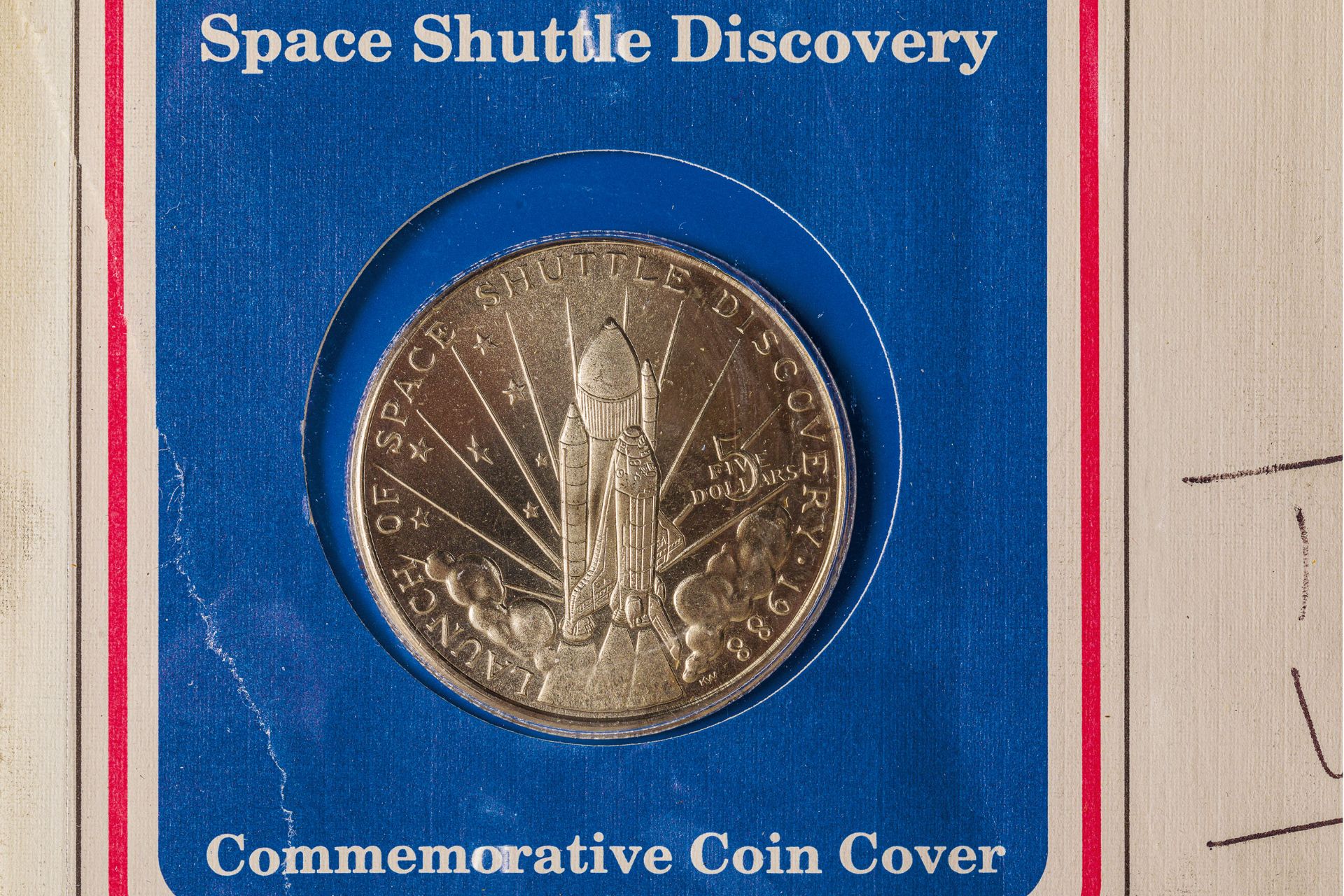 SPACE SHUTTLE DISCOVERY COMMEMORATIVE COIN COVER, KENNEDY SPACE CENTER, 1988 - Bild 2 aus 5