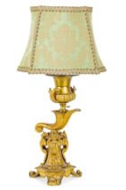 LAMPADA IN BRONZO DORATO, FINE XIX SECOLO