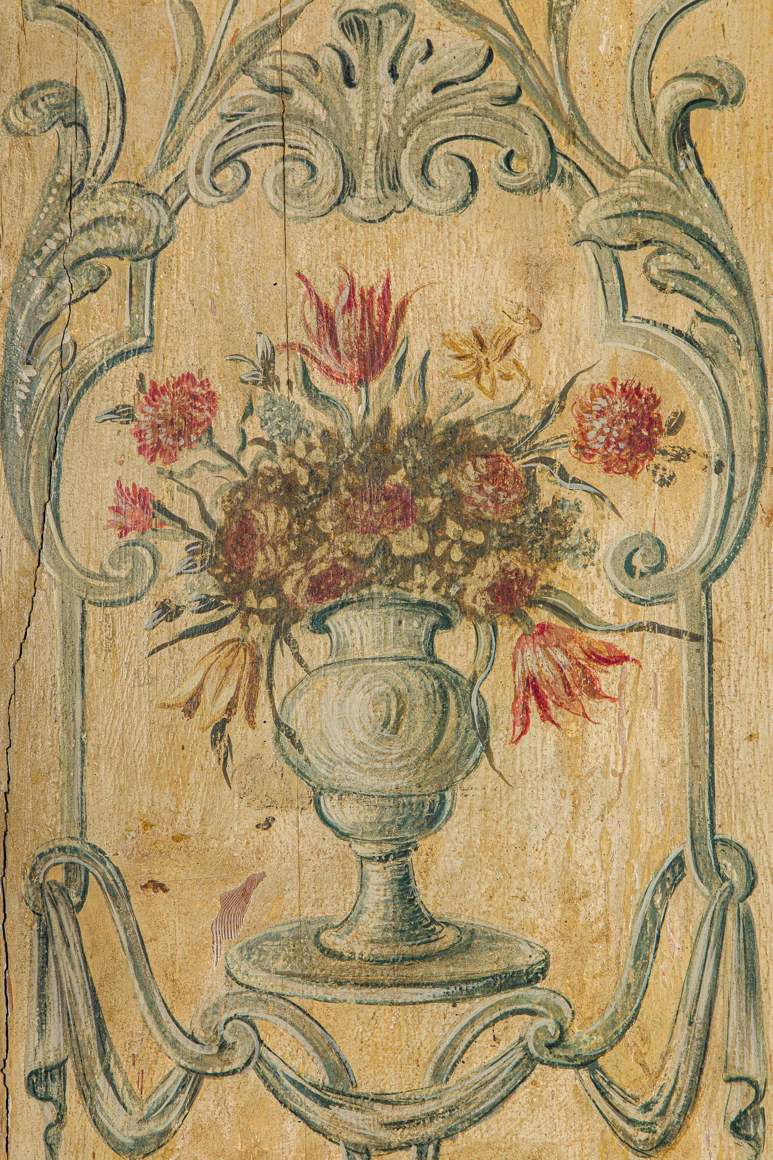 CREDENZA A DUE CORPI IN LEGNO LACCATO,REGNO DELLE DUE SICILIE, XVII-XVIII SECOLO - Image 3 of 4