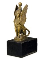 FIGURA IN BRONZO DORATO, XX SECOLO