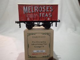 Darstaed O gauge van, Caledonian Railway, Melroses Teas, limited edition 043/500, in near mint