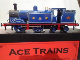 Ace Trains O gauge class 439, Caledonian Railway Blue, 419, 0.4.4 tank locomotive, in near mint