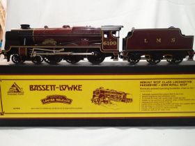 Bassett Lowke O gauge Royal Scot, 6100, LMS Maroon, in near mint condition, storage marks to box. UK