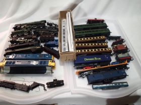 Selection of OO scale locomotives, bodyshells, chassis, coaches, wagons, etc all for refurbishment/