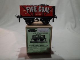 ETS/Raylo/WJV O gauge wagon The Fife Coal Company, leven, seven plank colliery wagon with load, in