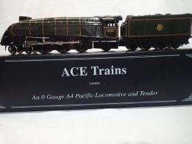 Ace Trains O gauge Sir Nigel Gresley, 60007, Green, Early Crest in near mint condition, storage