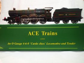 Ace Trains O gauge Castle Class, Isambard Kingdom Brunel, 5069, Great Western Green, in near mint