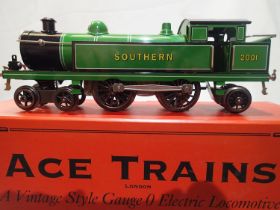 Ace Trains O gauge 4.4.2 tank, Southern Green, 2001, in near mint condition, storage marks to box.