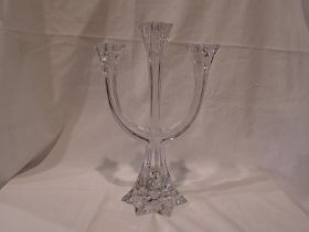 Villeroy & Boch three sconce candelabra, no cracks or chips, H: 30 cm. Not available for in-house