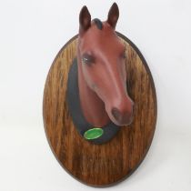 Beswick matte horses head wall plaque, no cracks or chips, overall H: 16 cm. UK P&P Group 1 (£16+VAT