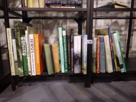 Two shelves of Equestrian books. Not available for in-house P&P