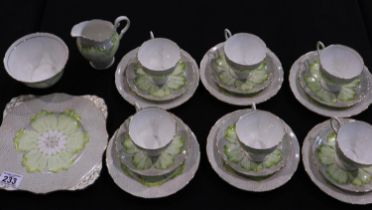 Tuscan Fine English Bone China tea service of twenty one pieces, no cracks or chips. Not available