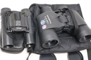 Pair of Olympus 8 x 40 DPSI binoculars and a pair of Vivitar binoculars. UK P&P Group 2 (£20+VAT for