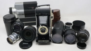 Mixed cameras and lenses including Nikon. Not available for in-house P&P