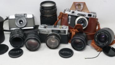 Olympus 35RD camera with lenses etc. Not available for in-house P&P