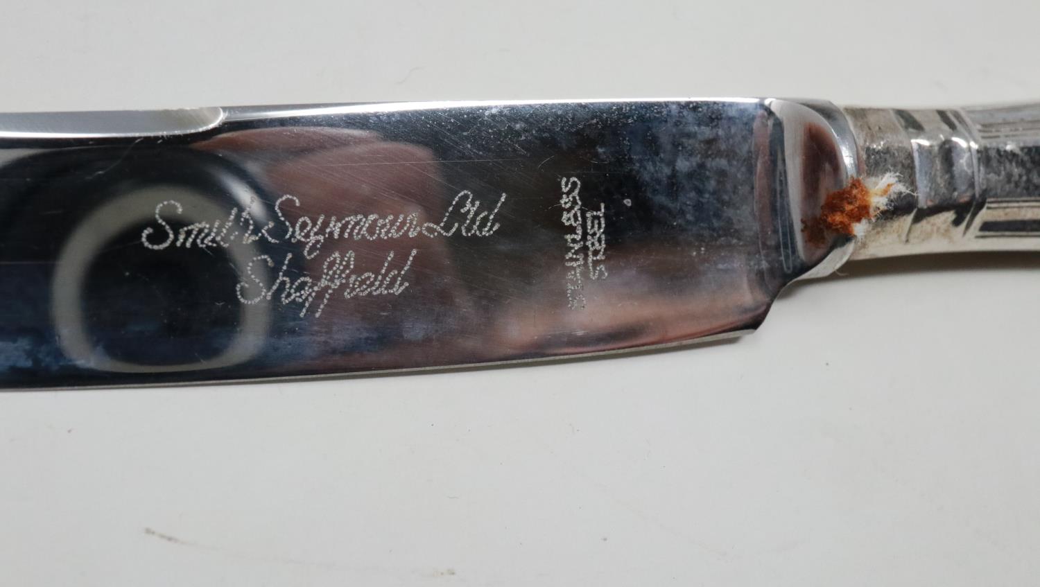 Smith Seymour Ltd canteen of stainless steel cutlery in the Kings pattern, forty four pieces. Not - Image 3 of 3