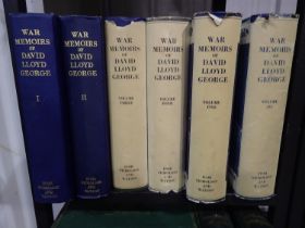 War memoirs of David Lloyd George in six volumes. UK P&P Group 3 (£30+VAT for the first lot and £8+