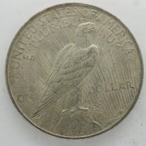 1922 American peace dollar. UK P&P Group 1 (£16+VAT for the first lot and £2+VAT for subsequent