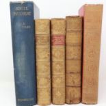 Five antiquarian books including The Earthly Paradise by William Morris. UK P&P Group 2 (£20+VAT for