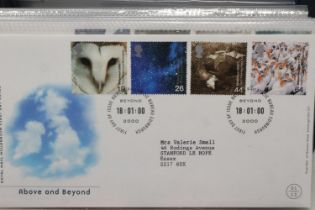 Royal Mail Millennium collection, presentation case of first day covers and mint stamps. UK P&P