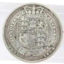 1824 silver sixpence of George IV, gF. UK P&P Group 0 (£6+VAT for the first lot and £1+VAT for