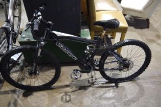 Carrera Detonate .24 full suspension mountain bike 18 speed 18 inch frame. Not available for in-