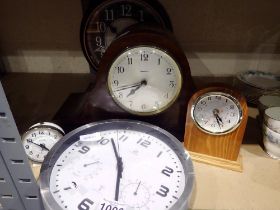 Small collection of mixed clocks. Not available for in-house P&P