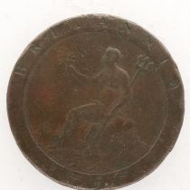1797 Cartwheel penny of George III. UK P&P Group 0 (£6+VAT for the first lot and £1+VAT for