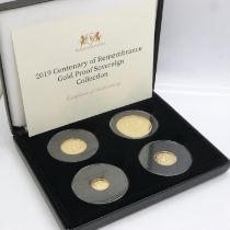2019 gold proof four-coin set, Centenary of Remembrance, Harrington & Byrne, limited edition of 100,