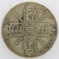 1913 silver florin of George V - F grade, UK P&P Group 0 (£6+VAT for the first lot and £1+VAT for