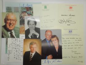 Mixed Conservative party signatures, William Hague (2), Nigel Lawson, Ian Paisley, David Davies,