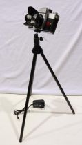 LED camera lamp, made from a Praktica Super TL2 camera with power supply and tripod about 60cm tall,