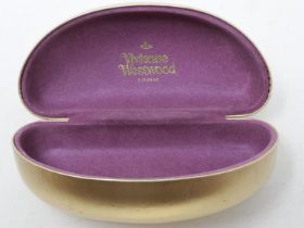 Vivienne Westwood hard shell glasses case. UK P&P Group 1 (£16+VAT for the first lot and £2+VAT