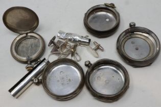 Selection of mixed scrap silver including hallmarked examples, combined 191g. UK P&P Group 1 (£16+