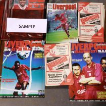 Collection of Liverpool FC programmes, 1980's and later. Not available for in-house P&P