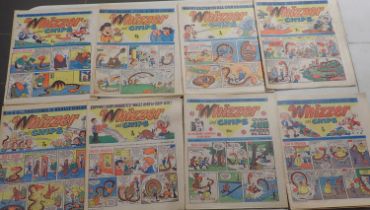 Approximately one hundred and fifty Whizzer and Chips comics, mid to late 1970s. Not available for