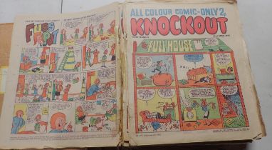 Quantity of Knockout comics, 1972-1973. UK P&P Group 2 (£20+VAT for the first lot and £4+VAT for