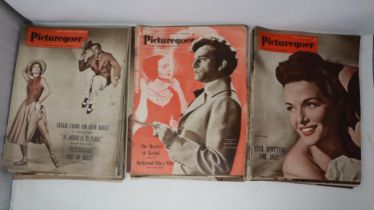 Quantity of Picturegoer magazines, 1951-1954 (41). UK P&P Group 3 (£30+VAT for the first lot and £