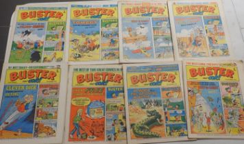 Approximately fifty Buster and Cor!! comics, 1974-1975. Not available for in-house P&P