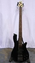 Vintage electric bass guitar, chip to lacquer. Not available for in-house P&P