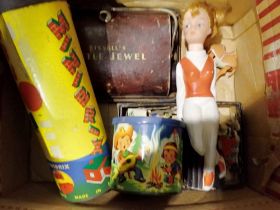 Mixed vintage children's toys, including Minibrix. Not available for in-house P&P