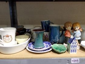 Quantity of mixed ceramics, including Spode. Not available for in-house P&P