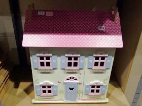 Doll's house with furniture. Not available for in-house P&P