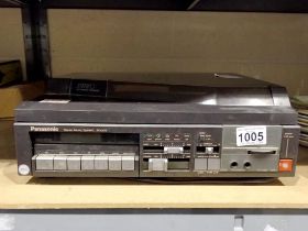 Panasonic SG-X10 turntable/cassette player. All electrical items in this lot have been PAT tested