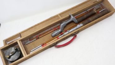 TFR collapsible fishing rod and reel. UK P&P Group 2 (£20+VAT for the first lot and £4+VAT for