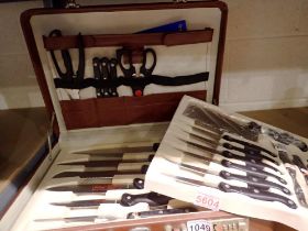 Prima cased twenty five piece top quality cutlery and knife set. Not available for in-house P&P